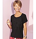 Jersey Top With Chiffon Petals