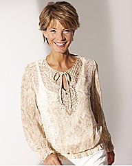 Tunic with beading