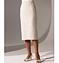 Boucle Skirt Length 25in.