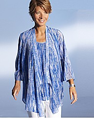 Printed Blouse and Camisole