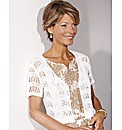Ribbon Yarn Lace Design Shrug