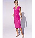 V- Neck Ruffle Dress Length 41 in.