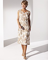 Printed Dress Length 43 in.