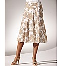 Printed Floral Skirt Length 27 in.