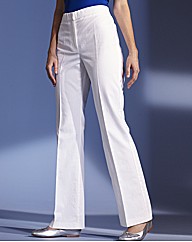 Stretch Linen Trousers Length 29in