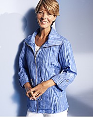 Metallic Crinkle Jacket