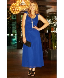 Frill Shoulder Detail Maxi Dress
