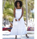 Crochet Trim Maxi Dress