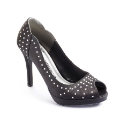 Viva La Diva Stud Peep Toe Shoes D Fit