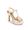 Viva La Diva Twist T Bar Sandals EEE Fit