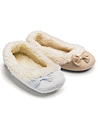 Viva La Diva Bow Ballerina Slippers