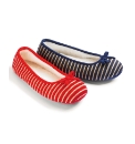 Viva La Diva Knitted Stripe Slippers
