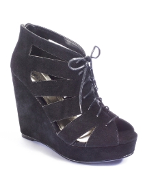 Viva La Diva Lace Up Wedges D Fit