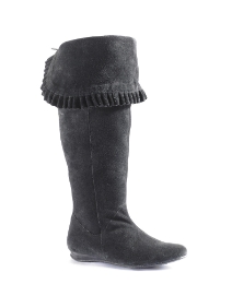 Viva La Diva Ruffle Hi Leg Boots E Fit