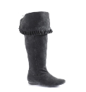Viva La Diva Ruffle Hi Leg Boots E Fit