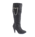 Legroom Chain Detail Suede Boots EEE Fit