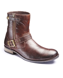Jacamo Buckle And Zip Detail Boots
