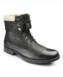 Base London Shearling Trim Boots