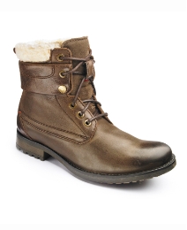 Base London Shearling Trim Boots