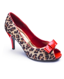 Viva La Diva Printed Peep Toe Shoes E