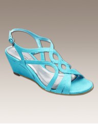 Heavenly Soles Strappy Wedge EEE Fit
