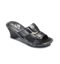 Sole Diva Wedge Mule With Buckle EEE Fit