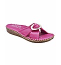 Sole Diva Diamante Trim Mules EEE Fit