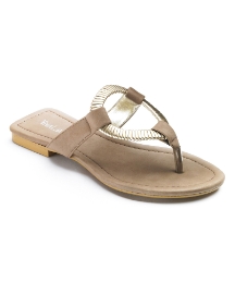 Viva La Diva Gold Trim Toepost EEE Fit