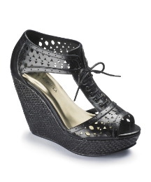 Angel Ribbons Cut Out Wedge E Fit
