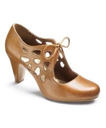 Heavenly Soles Cut Out Court Shoe