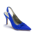 Bespoke Suede Bow Court Shoe D Fit