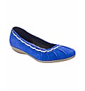 Sole Diva Stitched Ballerina Pumps EEE