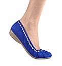Sole Diva Stitched Ballerina Pumps E Fit