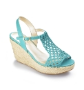 Angel Ribbons Woven T-Bar Wedges E Fit