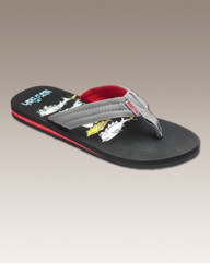 Weirdfish Print Flip Flop