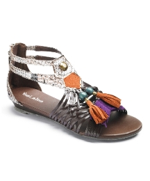 Viva La Diva Tassel Low Wedge E Fit