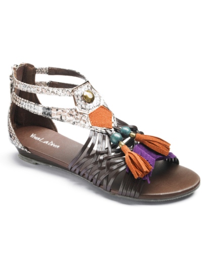 Gladiator style wedge sandal