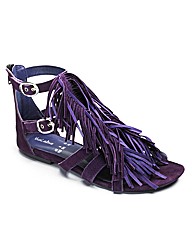 Viva La Diva Fringe Sandals E Fit