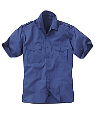 Jacamo Blue Military Shirt Long Jacamo Blue Military Shirt Long