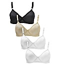 Shapely Figures Basic Pack of 4 Bras