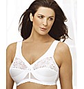 Glamorise White Classic Non Wired Bra