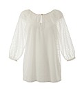 Georgette Blouse with Jersey Camisole