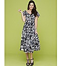 Empire Line Print Dress