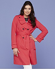 Trench Coat With Frill Detail