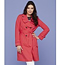 Trench Coat With Frill Detail