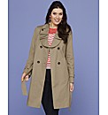 Trench Coat With Frill Detail