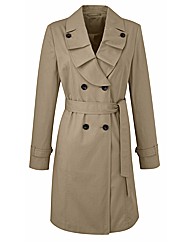 Trench Coat With Frill Detail
