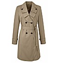 Trench Coat With Frill Detail