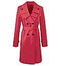 Trench Coat With Frill Detail