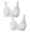 Shapely Figures White Bra Pack